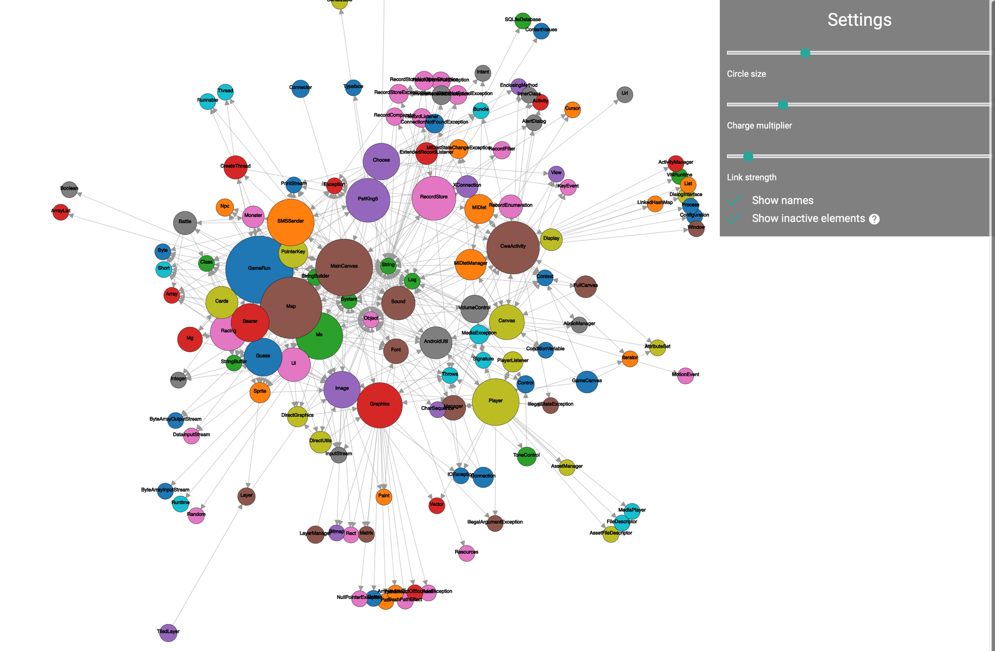 APK dependency graph